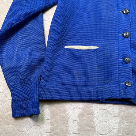 VTG 40s 50s Bill Hatch Wool Varisty Letterman's Sweater USA Made Blank No Patch - Picture 2 of 12